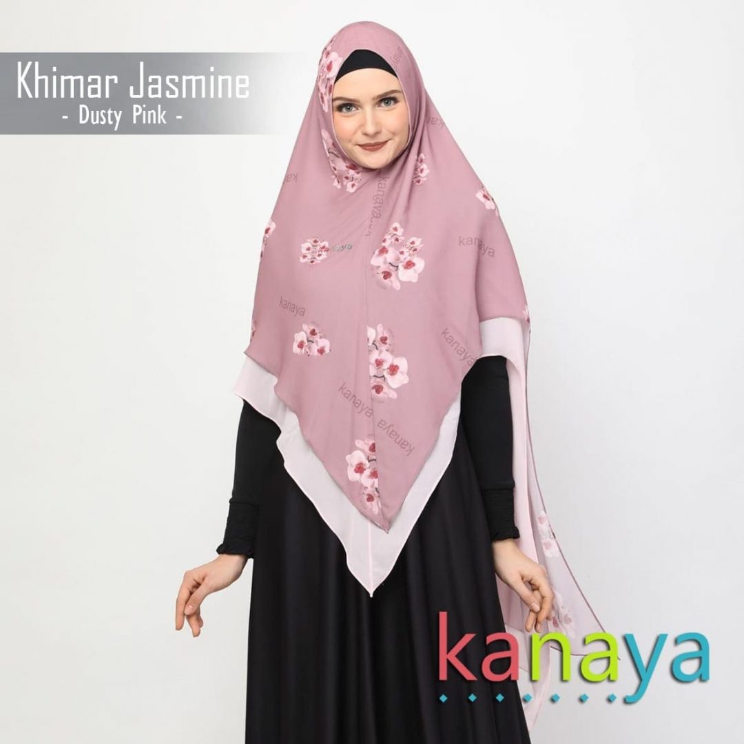 Kanaya Khimar Jasmine Dusty pink-ahzanimuslimstore