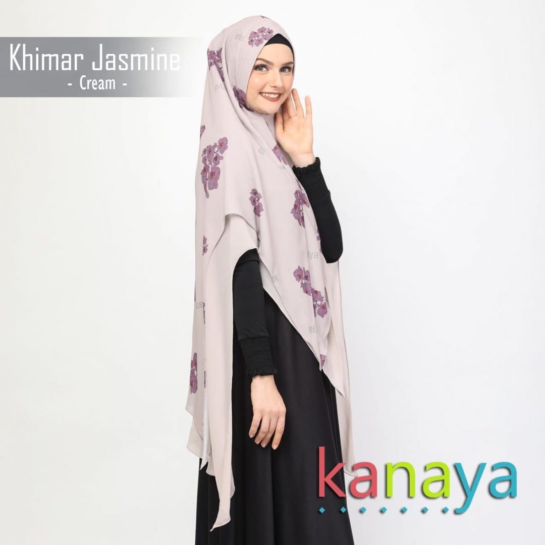 Khanaya Khimar Jasmine Cream-ahzanimuslimstore