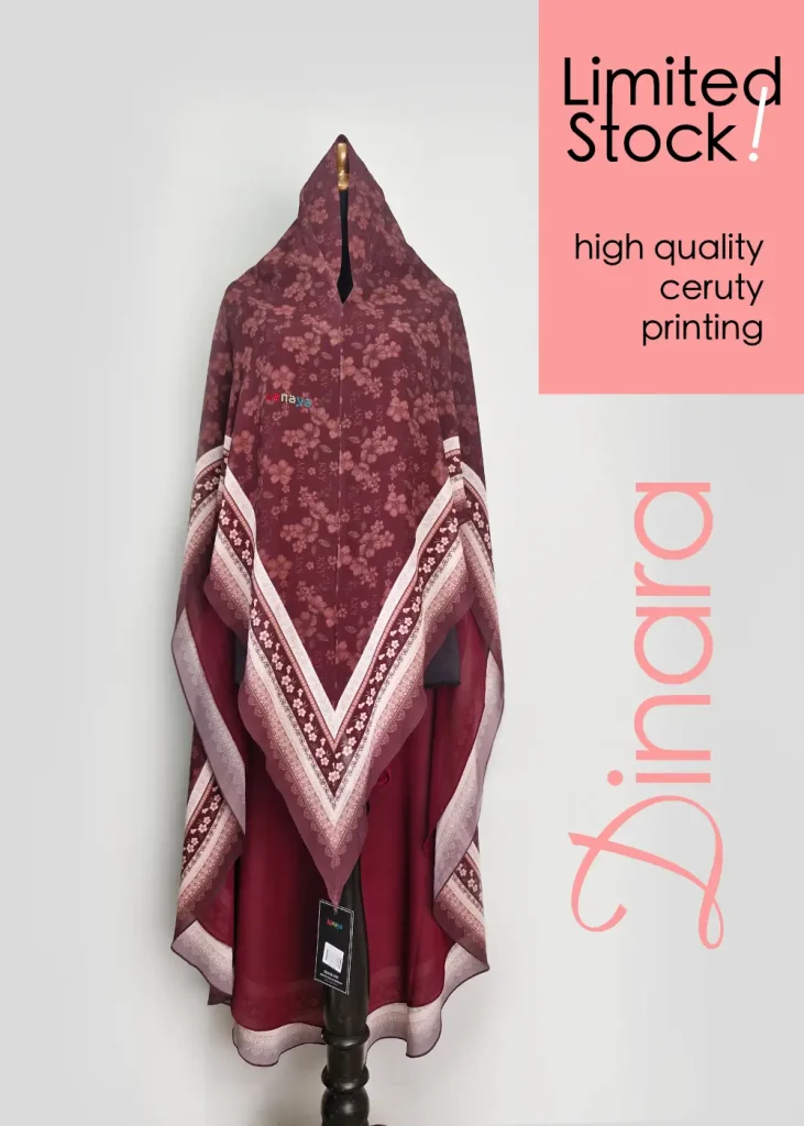 khimar motif dinara